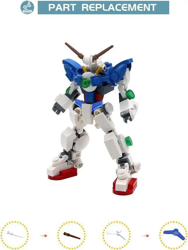 Alt view image 5 of 5 - ZITIANYOUBUILD Robot Model 143 Pieces Mech Suit from Anime Series Building Toys Set MOC