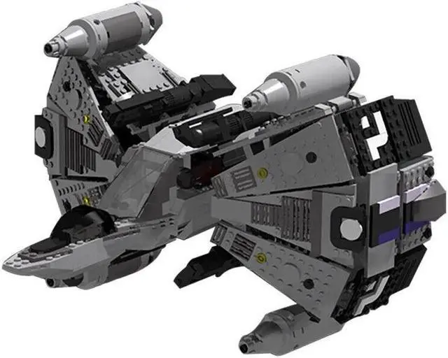 Alt view image 2 of 3 - ZITIANYOUBUILD Gunstar Attack Craft Fighter 1228 Pieces Building Toys Set MOC