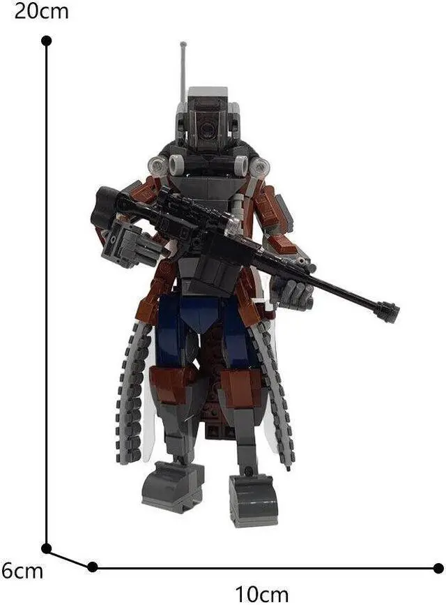 Alt view image 2 of 6 - ZITIANYOUBUILD Robot / Mech with Elite Riot Gear Model 320 Pieces Building Kit MOC