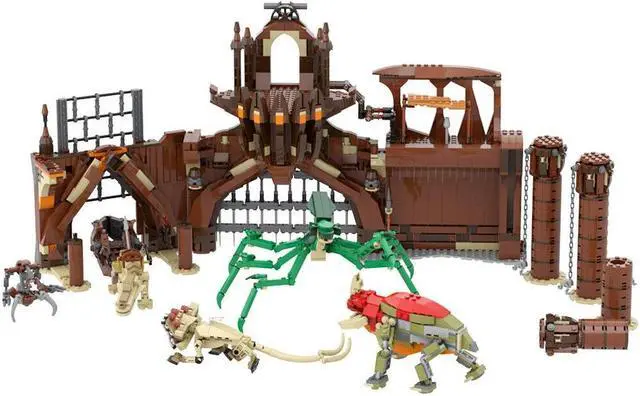 Main image of ZITIANYOUBUILD Geonosis Arena Stage with 5 Monsters Movie Scenes 2126 Pieces MOC