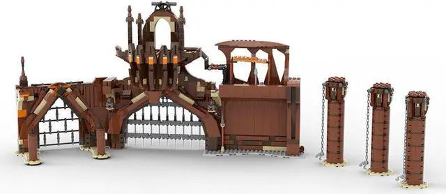 Alt view image 2 of 7 - ZITIANYOUBUILD Geonosis Arena Stage with 5 Monsters Movie Scenes 2126 Pieces MOC