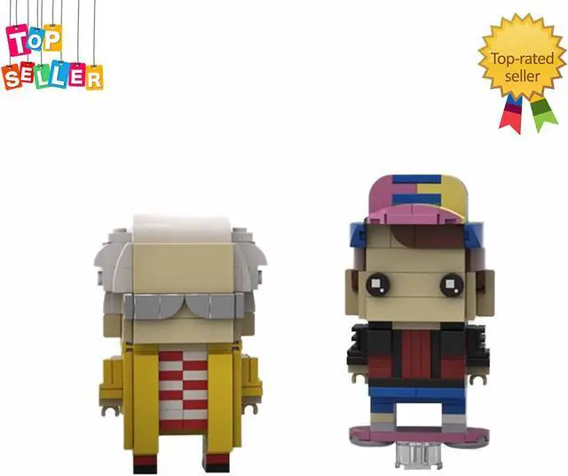 Alt view image 3 of 5 - ZITIANYOUBUILD Doctor Brown and Marty Mcfly Movie Character 330 Pieces Building Toys MOC