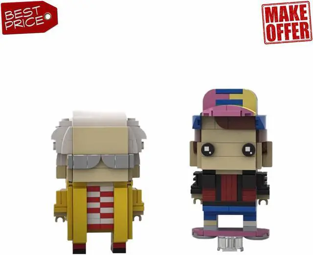 Main image of ZITIANYOUBUILD Doctor Brown and Marty Mcfly Movie Character 330 Pieces Building Toys MOC
