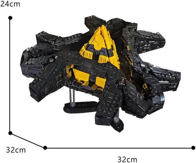 Alt view image 4 of 4 - ZITIANYOUBUILD Ha'tak Spaceship Model 2126 Pieces from Sci-fi Adventure TV Series MOC