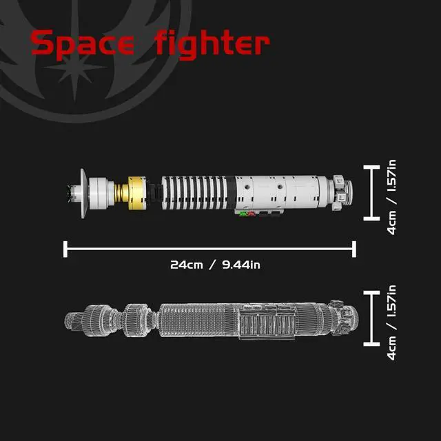 Alt view image 4 of 5 - ZITIANYOUBUILD Hilt from Film Building Toys Set 127 Pieces for Collection MOC