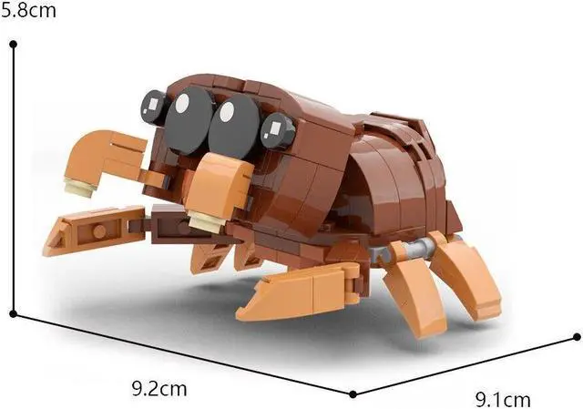 Alt view image 7 of 7 - ZITIANYOUBUILD Jumping Spider Warm-heart Animated Character 125 Pieces MOC