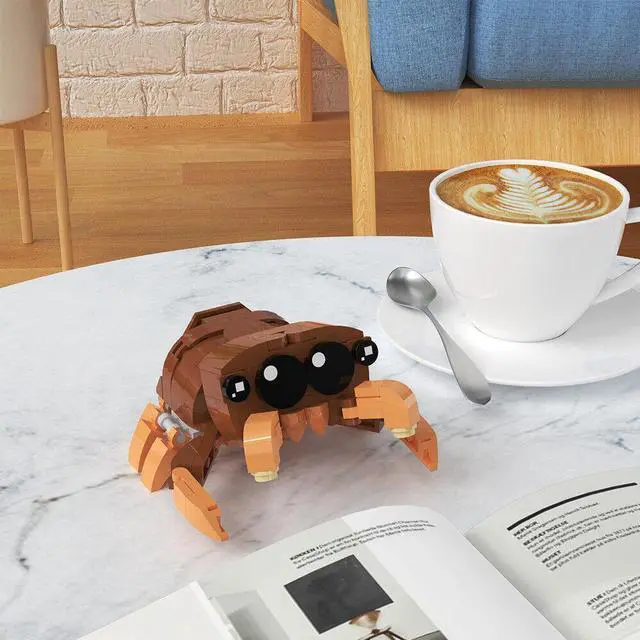 Alt view image 5 of 7 - ZITIANYOUBUILD Jumping Spider Warm-heart Animated Character 125 Pieces MOC