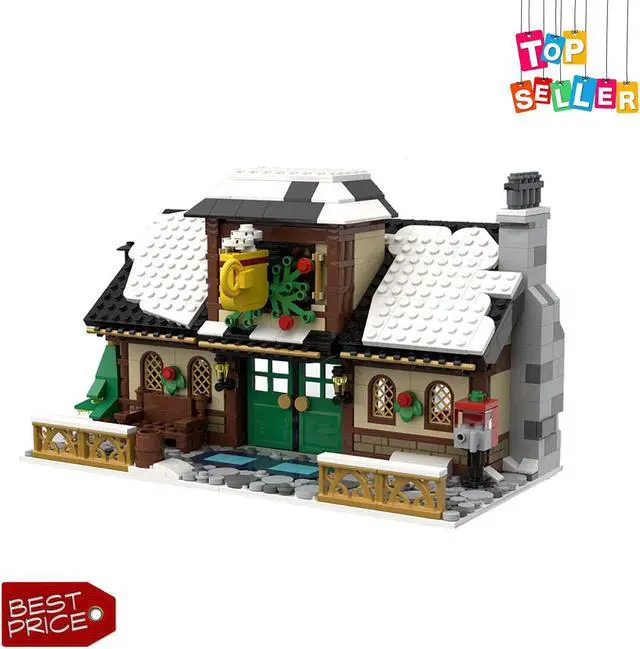 Main image of ZITIANYOUBUILD Modular Buildings Winter Village Cafe Model 1002 Pieces Building Toys MOC
