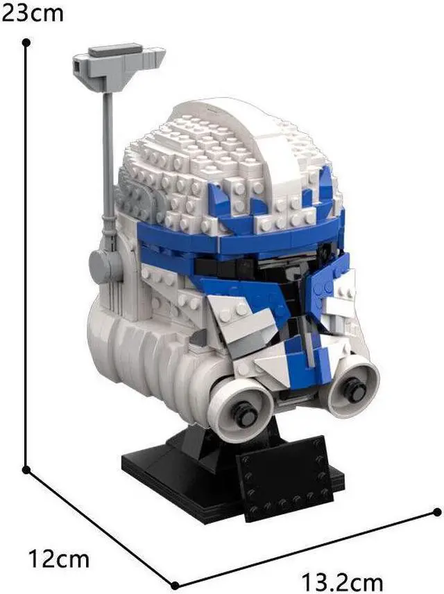 Alt view image 2 of 7 - ZITIANYOUBUILD Captain's Helmet Bust Model 891 Pieces Building Toys Set Building Set MOC