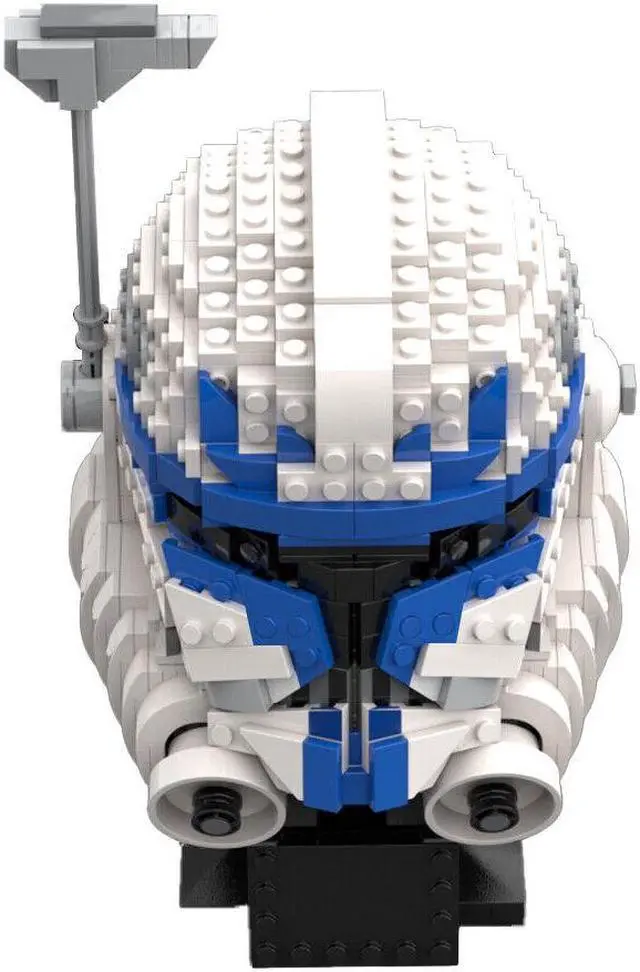 Alt view image 5 of 7 - ZITIANYOUBUILD Captain's Helmet Bust Model 891 Pieces Building Toys Set Building Set MOC