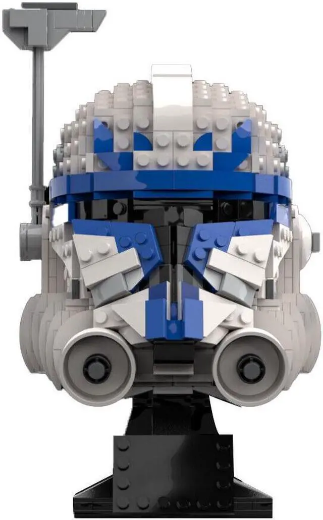 Alt view image 6 of 7 - ZITIANYOUBUILD Captain's Helmet Bust Model 891 Pieces Building Toys Set Building Set MOC