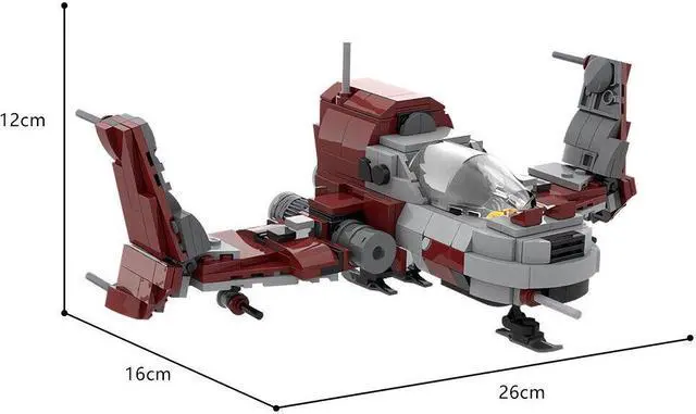 Alt view image 5 of 6 - ZITIANYOUBUILD BC1 Fighter-type Ship Building Toys Set for Collection 470 Pieces MOC