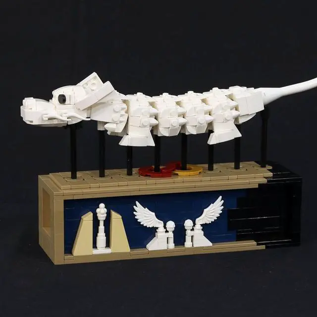 Alt view image 7 of 7 - ZITIANYOUBUILD Flight of the Luck Dragon Model Static Sculpture 656 Pieces MOC