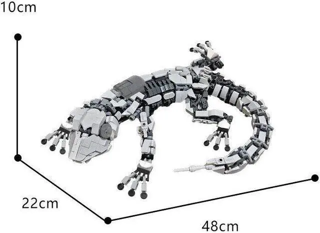 Alt view image 4 of 4 - ZITIANYOUBUILD Mechanical Gecko Mech Machine Monster Model 658 Pieces for Collection MOC