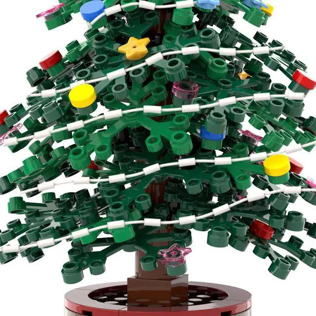 Alt view image 3 of 5 - ZITIANYOUBUILD Mini Christmas Tree Model Building Toys Set 182 Pieces for Kids MOC
