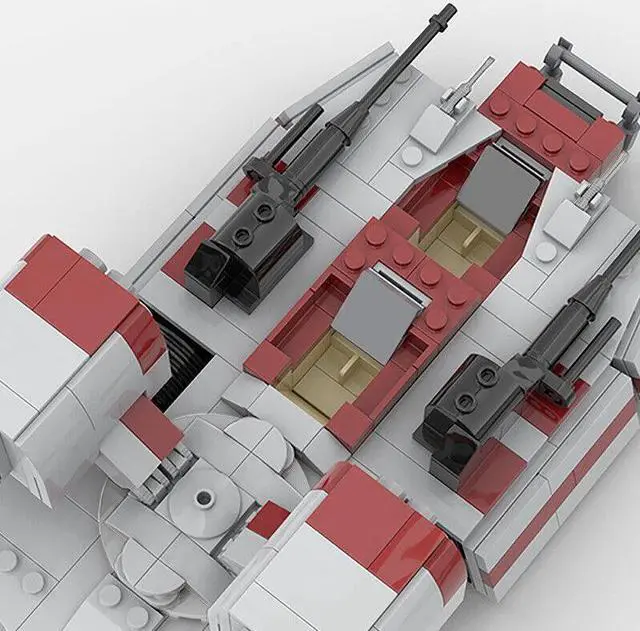 Alt view image 4 of 6 - ZITIANYOUBUILD Speeding Tank Land Vehicle Model with 2 Cockpits 590 Pieces from Game MOC