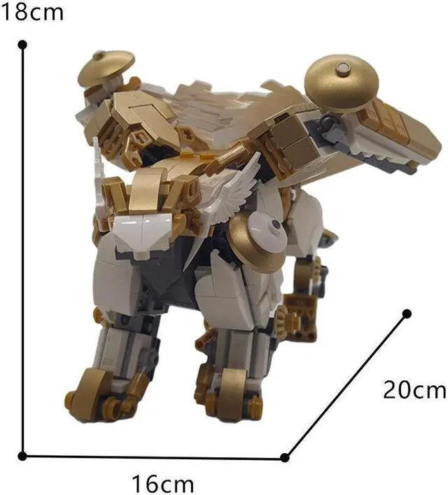 Alt view image 3 of 7 - ZITIANYOUBUILD Legendary Creature Mecha Robot from Strategy Game 452 Pieces Toys MOC