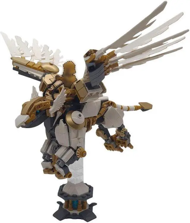 Alt view image 6 of 7 - ZITIANYOUBUILD Legendary Creature Mecha Robot from Strategy Game 452 Pieces Toys MOC