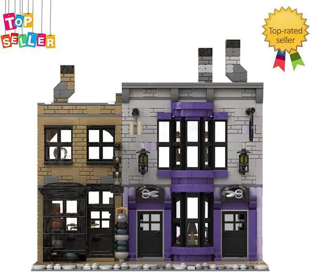 Alt view image 3 of 3 - ZITIANYOUBUILD Modular Shop Architecture Model 1119 Pieces from Movie about Magic MOC