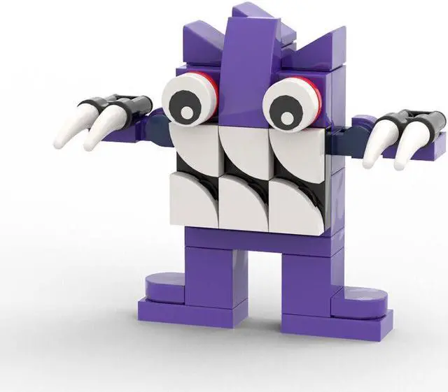 Alt view image 2 of 7 - ZITIANYOUBUILD 6-in-1 Monsters Collection with Pink Pig, Purple Snake 363 Pieces MOC