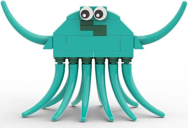 Alt view image 4 of 7 - ZITIANYOUBUILD 6-in-1 Monsters Collection with Pink Pig, Purple Snake 363 Pieces MOC