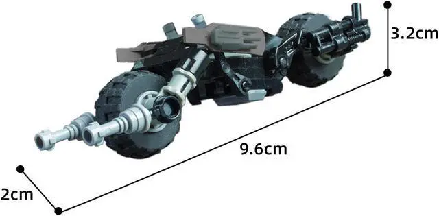 Alt view image 2 of 3 - ZITIANYOUBUILD Protagonist's Motorcycle Model 50 Pieces from Movie about Hero MOC