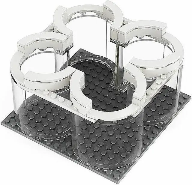 Alt view image 2 of 7 - ZITIANYOUBUILD Display Stand for 92176 Apollo Saturn V Building Kit Building Toys MOC