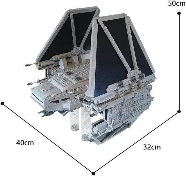 Alt view image 6 of 6 - ZITIANYOUBUILD TIE/es Assault Ship Echelon Transport Model 2435 Pieces Building Set MOC