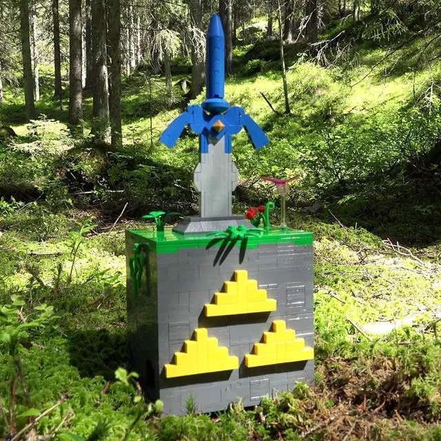 Alt view image 3 of 4 - ZITIANYOUBUILD The Master Sword Box Puzzle Box 1416 Pieces Building Toys Set MOC