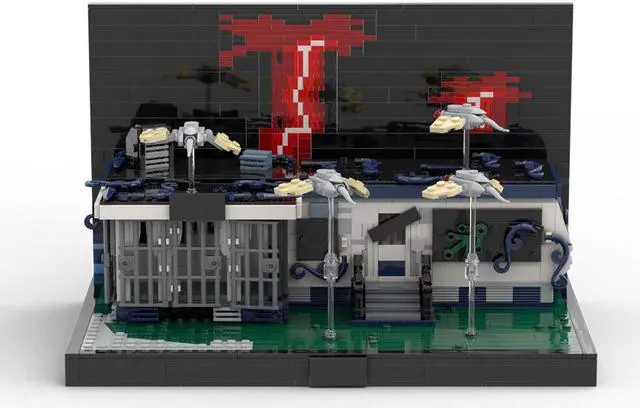 Alt view image 6 of 7 - ZITIANYOUBUILD Eddie Munson's Campervan 1076 Pieces from Science Fiction Horror MOC