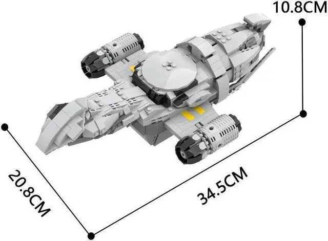 Alt view image 4 of 6 - ZITIANYOUBUILD Spaceship Model Building Blocks Toys Set from Movie 914 Pieces MOC