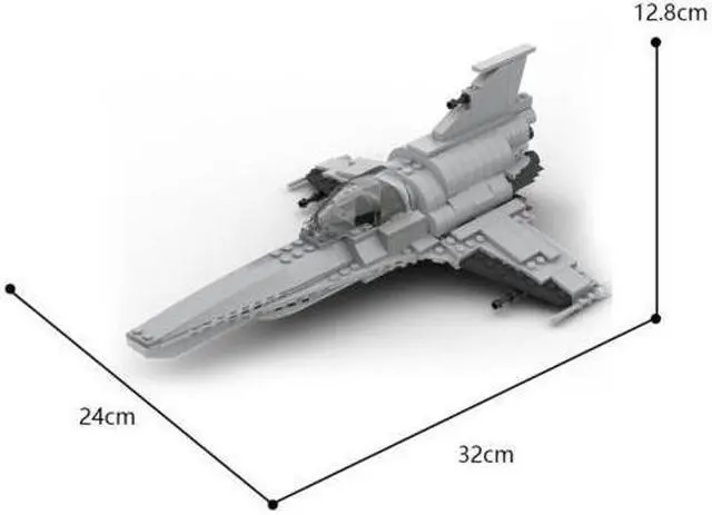 Alt view image 2 of 4 - ZITIANYOUBUILD MOC-28656 Battlestar Galactica Viper Mark 7 Colonial Fleet's Fighter Model 289 Pieces 100% Compatible with LEGO Brand New and High Quality