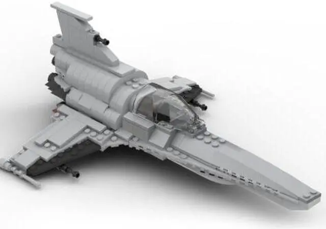 Alt view image 3 of 4 - ZITIANYOUBUILD MOC-28656 Battlestar Galactica Viper Mark 7 Colonial Fleet's Fighter Model 289 Pieces 100% Compatible with LEGO Brand New and High Quality