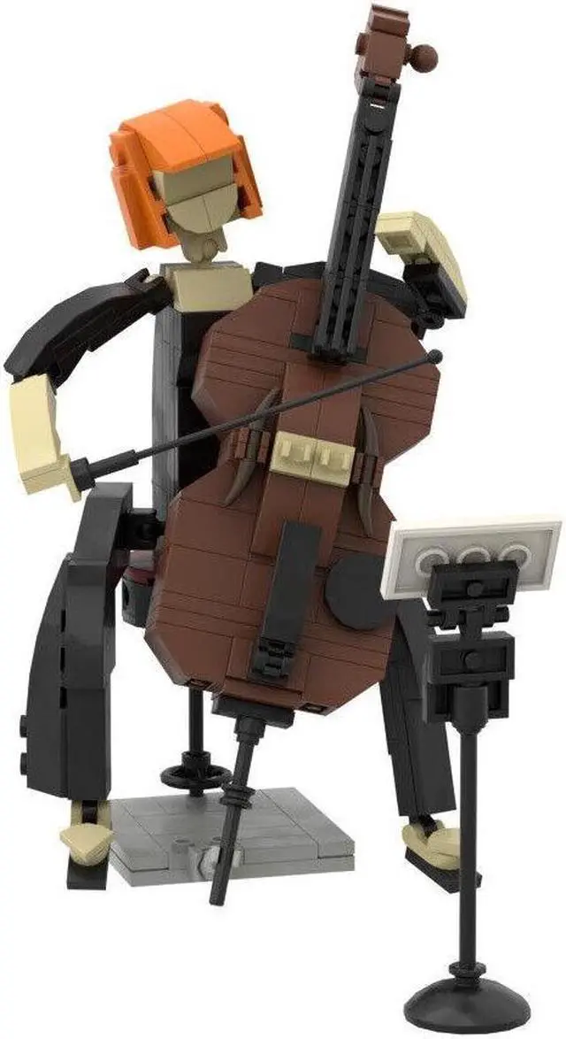 Main image of ZITIANYOUBUILD Fiddler Female Cellist 196 Pieces for Jazz Quartet 21334 Extension MOC