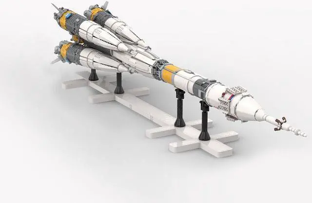 Alt view image 2 of 7 - ZITIANYOUBUILD Orbital Launch Vehicle Carrier Rocket Model 3739 Pieces Building Toys MOC