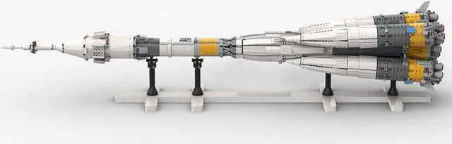 Alt view image 4 of 7 - ZITIANYOUBUILD Orbital Launch Vehicle Carrier Rocket Model 3739 Pieces Building Toys MOC