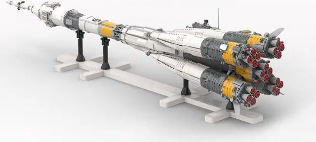 Alt view image 3 of 7 - ZITIANYOUBUILD Orbital Launch Vehicle Carrier Rocket Model 3739 Pieces Building Toys MOC