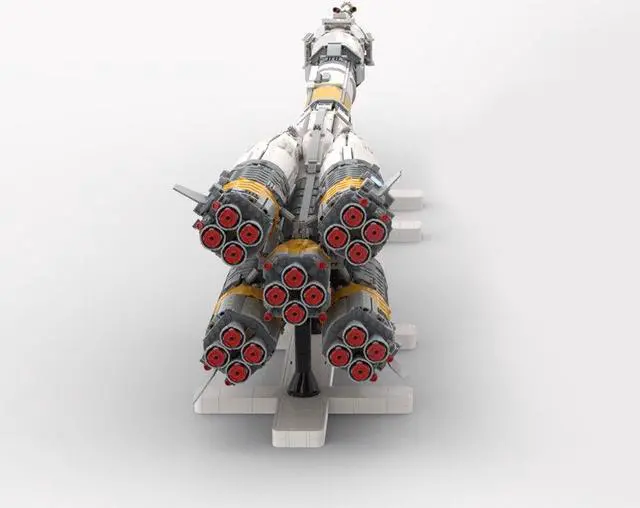 Alt view image 6 of 7 - ZITIANYOUBUILD Orbital Launch Vehicle Carrier Rocket Model 3739 Pieces Building Toys MOC