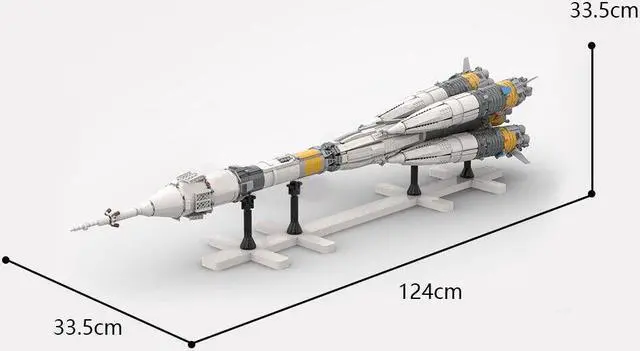 Alt view image 7 of 7 - ZITIANYOUBUILD Orbital Launch Vehicle Carrier Rocket Model 3739 Pieces Building Toys MOC