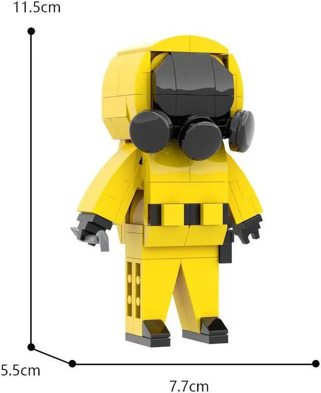 Alt view image 6 of 6 - ZITIANYOUBUILD Yellow Robot from Video Game about Room Building Toys 136 Pieces MOC