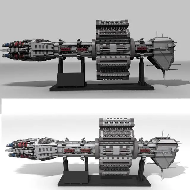 Alt view image 2 of 7 - ZITIANYOUBUILD EAS Agamemnon Ship Omega class Destroyer 4739 Pieces Building Toys MOC