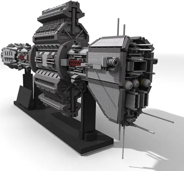 Alt view image 3 of 7 - ZITIANYOUBUILD EAS Agamemnon Ship Omega class Destroyer 4739 Pieces Building Toys MOC