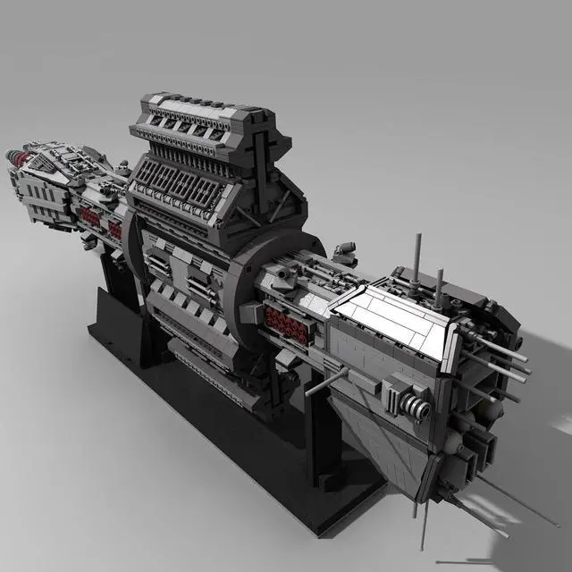 Alt view image 4 of 7 - ZITIANYOUBUILD EAS Agamemnon Ship Omega class Destroyer 4739 Pieces Building Toys MOC
