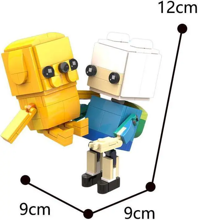 Alt view image 2 of 3 - ZITIANYOUBUILD Finn & Jake Model from Adventure Movie 202 Pieces Building Toys MOC