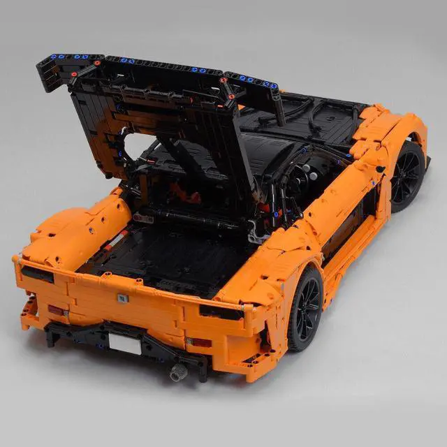 Alt view image 2 of 7 - ZITIANYOUBUILD Han's RX-7 VeilSide Fortune 1:8 Scale 3071 Pieces from Film MOC