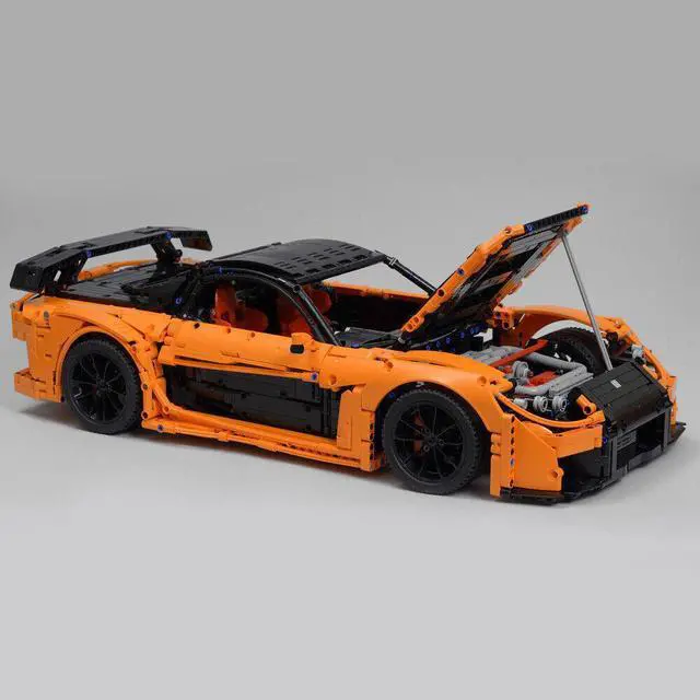 Alt view image 3 of 7 - ZITIANYOUBUILD Han's RX-7 VeilSide Fortune 1:8 Scale 3071 Pieces from Film MOC