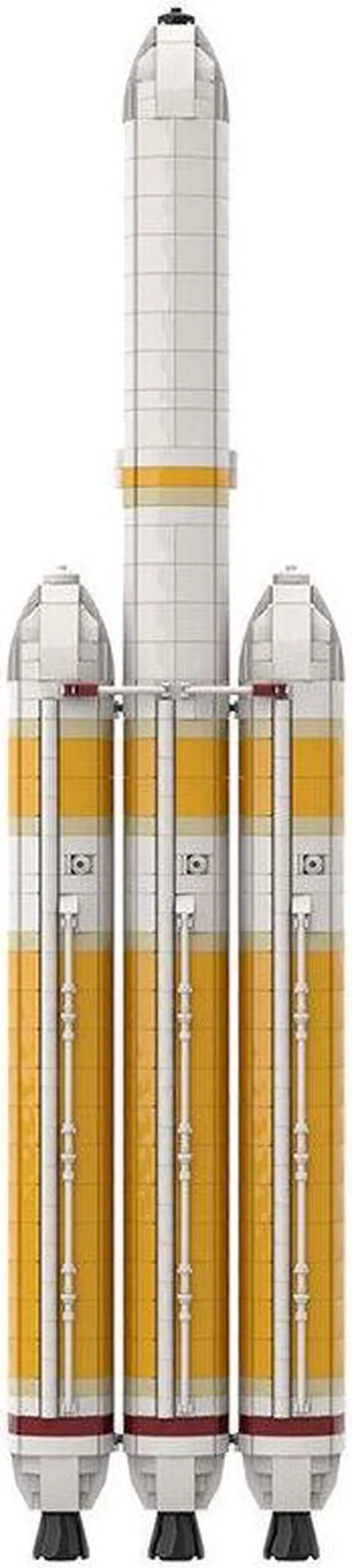 Alt view image 2 of 7 - ZITIANYOUBUILD Delta IV Heavy with Parker Solar Probe Saturn V scale 1884 Pieces MOC