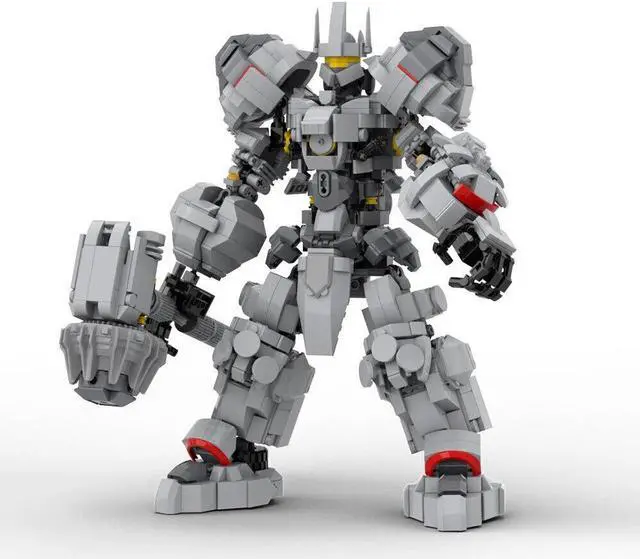 Main image of ZITIANYOUBUILD The Reinhardt Tank Hero with Rocket Hammer 1307 Pieces from Game MOC