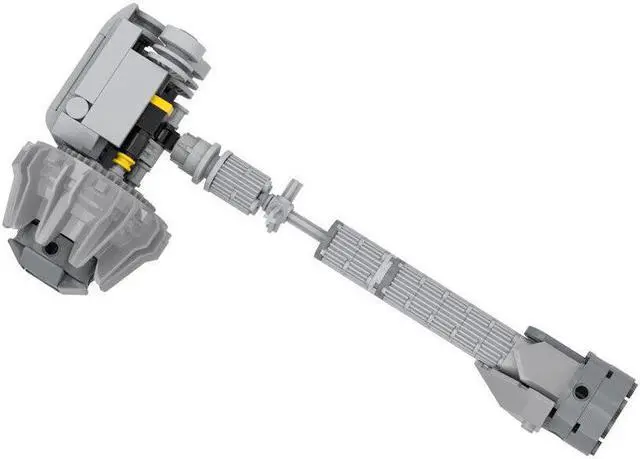 Alt view image 4 of 7 - ZITIANYOUBUILD The Reinhardt Tank Hero with Rocket Hammer 1307 Pieces from Game MOC
