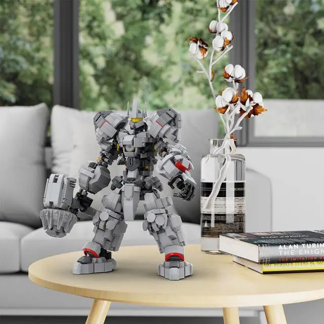 Alt view image 3 of 7 - ZITIANYOUBUILD The Reinhardt Tank Hero with Rocket Hammer 1307 Pieces from Game MOC